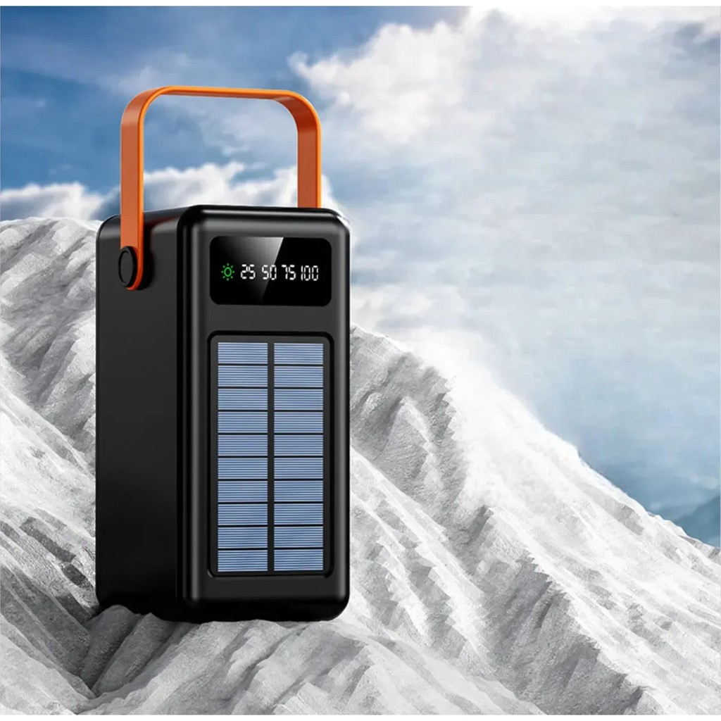 Matechno 80.000 Mah Solar Kamp Işıklı Çoklu Kablolu 4x USB 1x Type-C 1x Micro 1x Lightning Çıkışlı Powerbank - Siyah Bilgisayar Çevirici ve Adaptörü Fiyatı