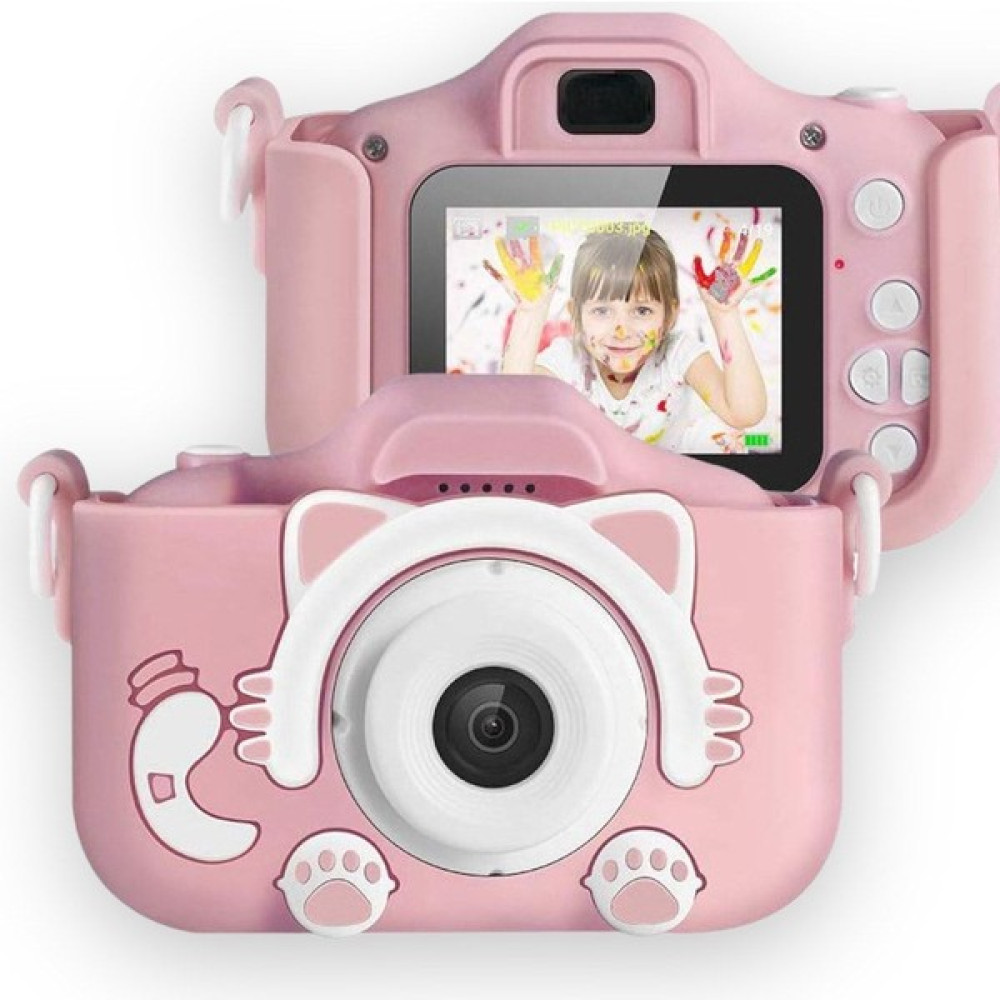 Mateo Mini 1080P Hd Kamera Çocuklar Için Pembe Dijital Fotoğraf Makinesi Kids Camera Digital Fotogr - Renkli Eğitici Oyuncak Fiyatı