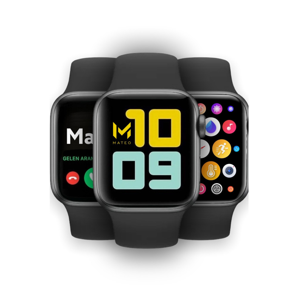 MATEO Mwt500 Akıllı Saat Ios Android Destekli Arama Özeliği Sensörlü 2022 Son Nesil Akıllı Saat Fiyatı