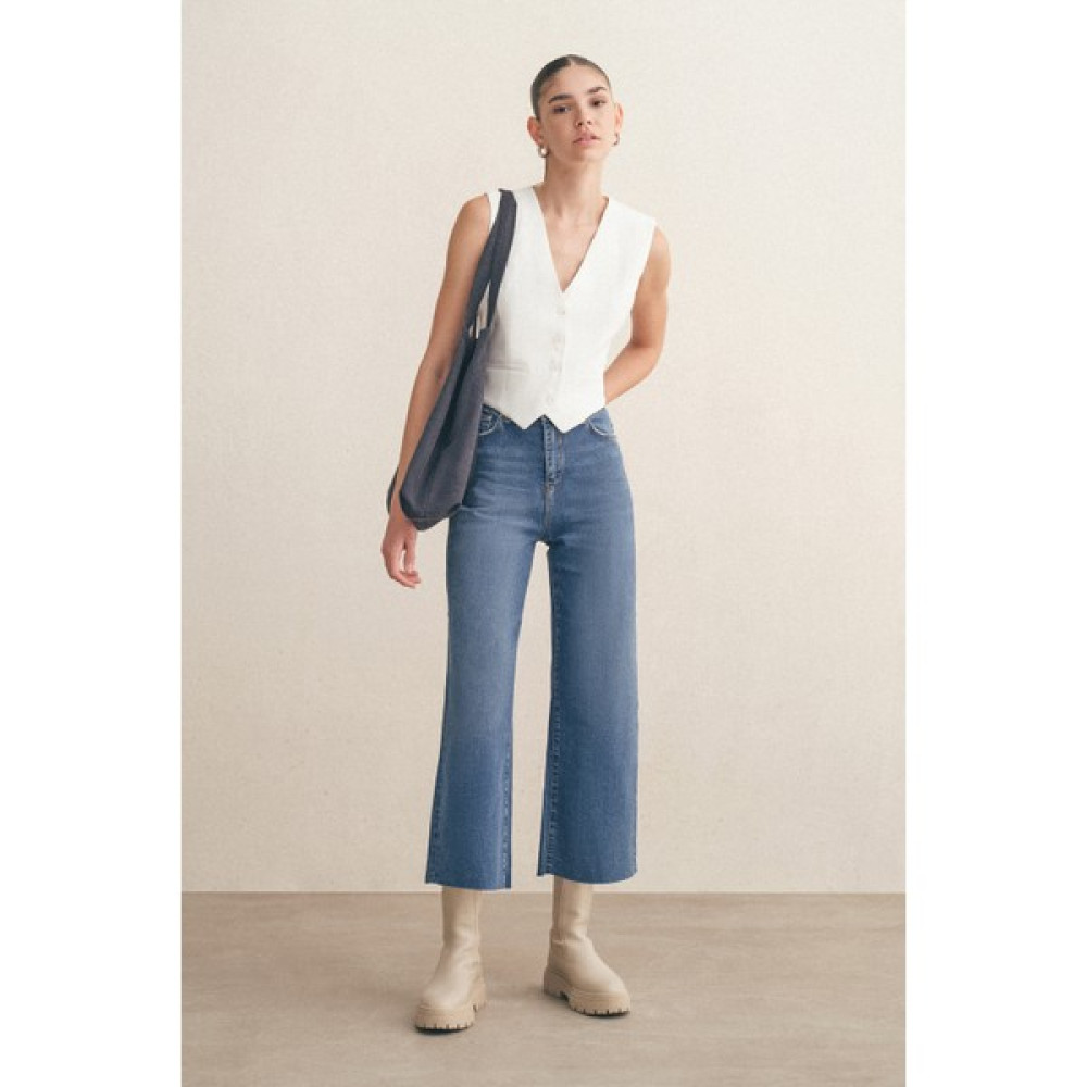Mathilda Hw Culotte Denim Pantolon Kadın Pantolon Fiyatı