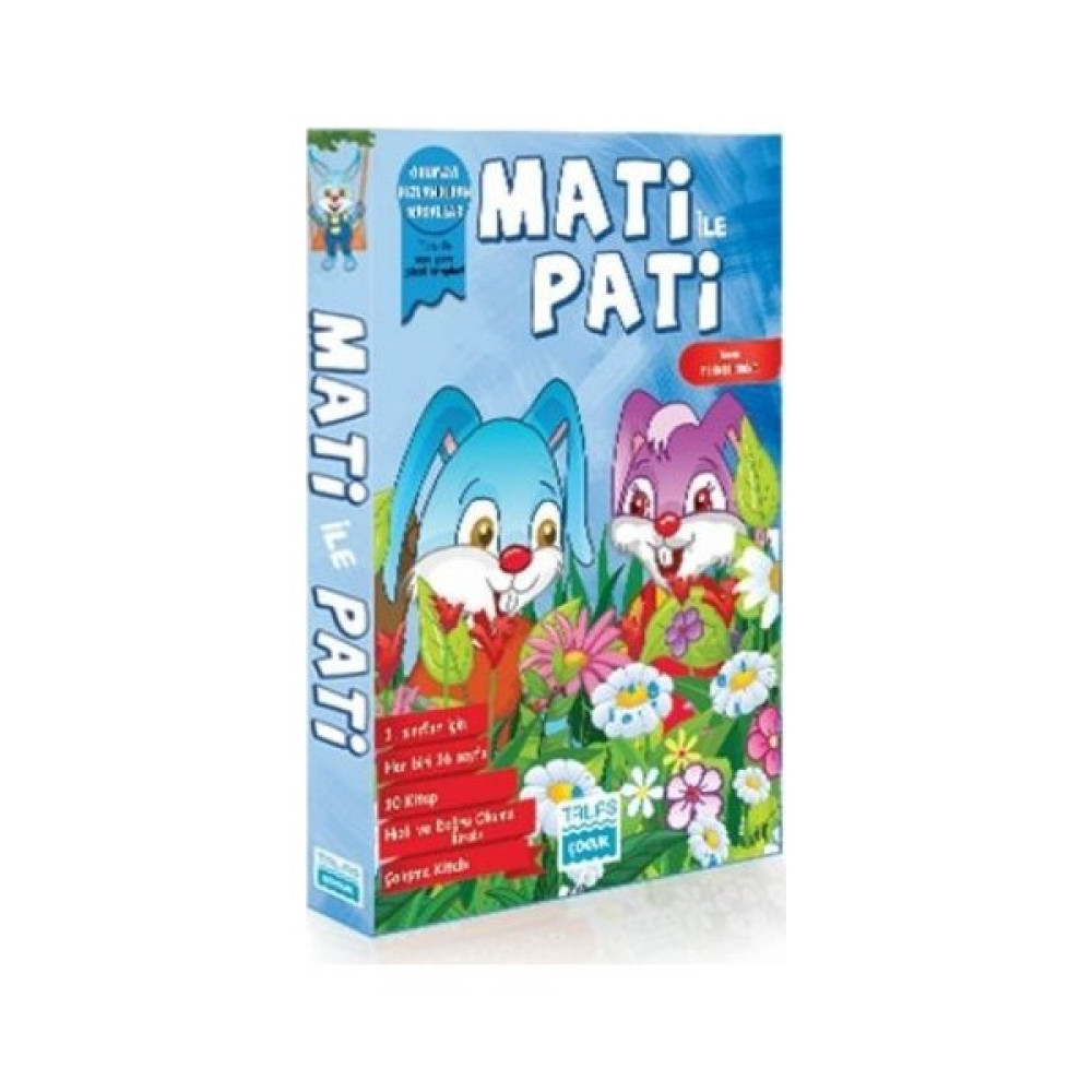 Mati İle Pati Serisi - İlkokul 1. Sınıflar İçin 10 Kitap Takım Çocuk Öykü Fiyatı