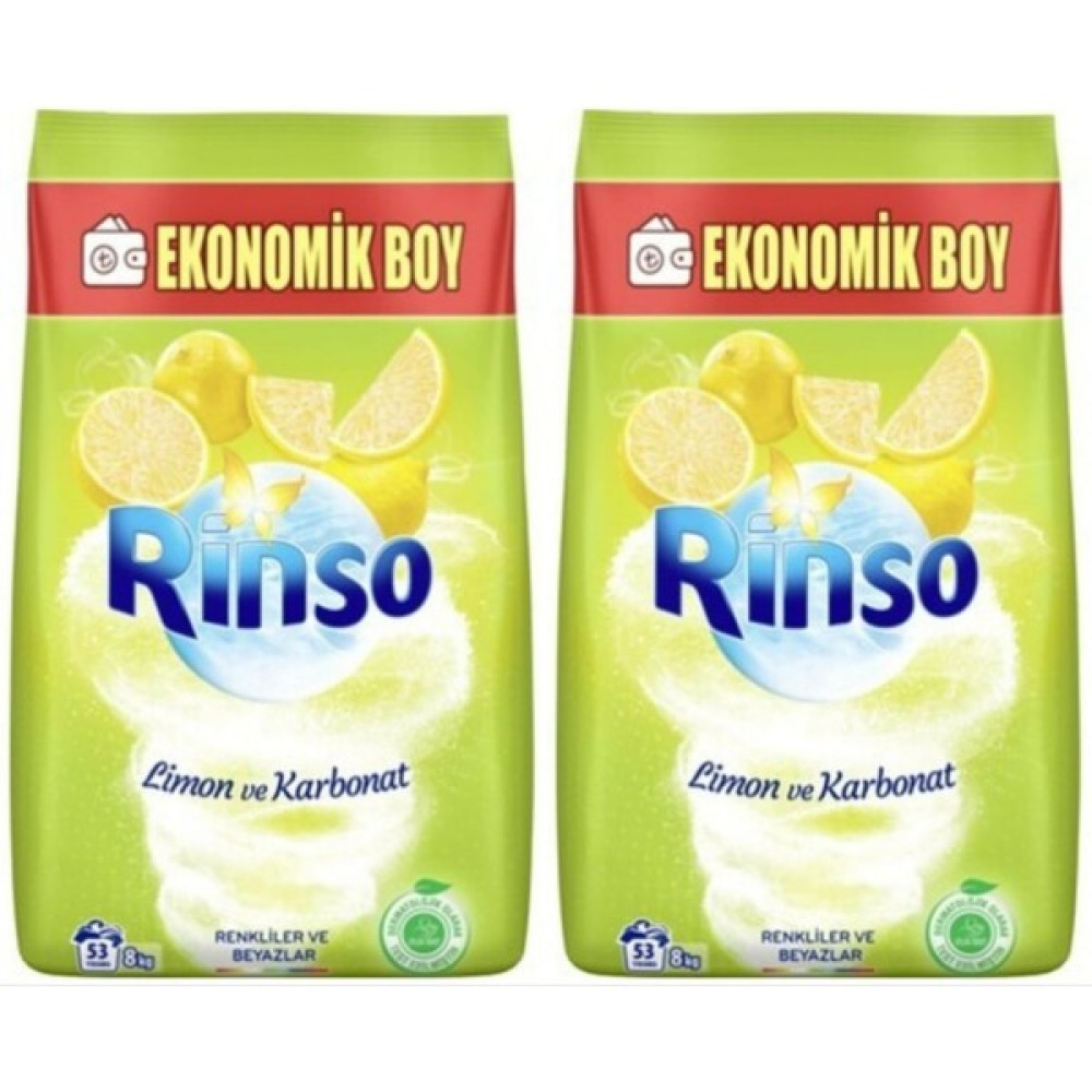 Matik Toz Deterjan 8 kg Limon ve Karbonat x 2 Adet Çamaşır Deterjanı Fiyatı