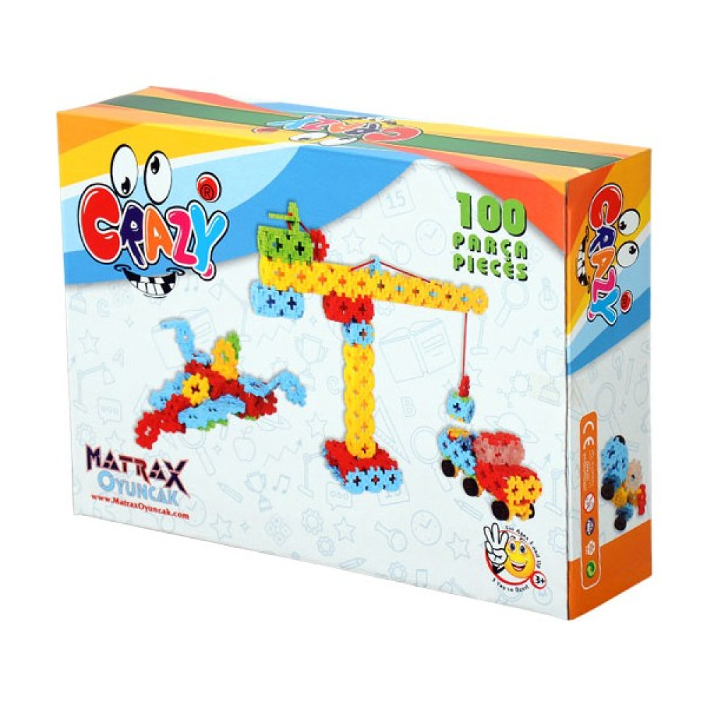 Matrax Oyuncak 100 Parça CRAZY® - K. Kutuda Legolar ( Yapım Oyuncakları ) Fiyatı