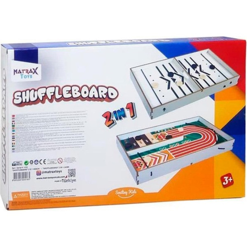 Matrax Oyuncak 416 Shuffleboard 2 Si 1ARADA Tavla Fiyatı