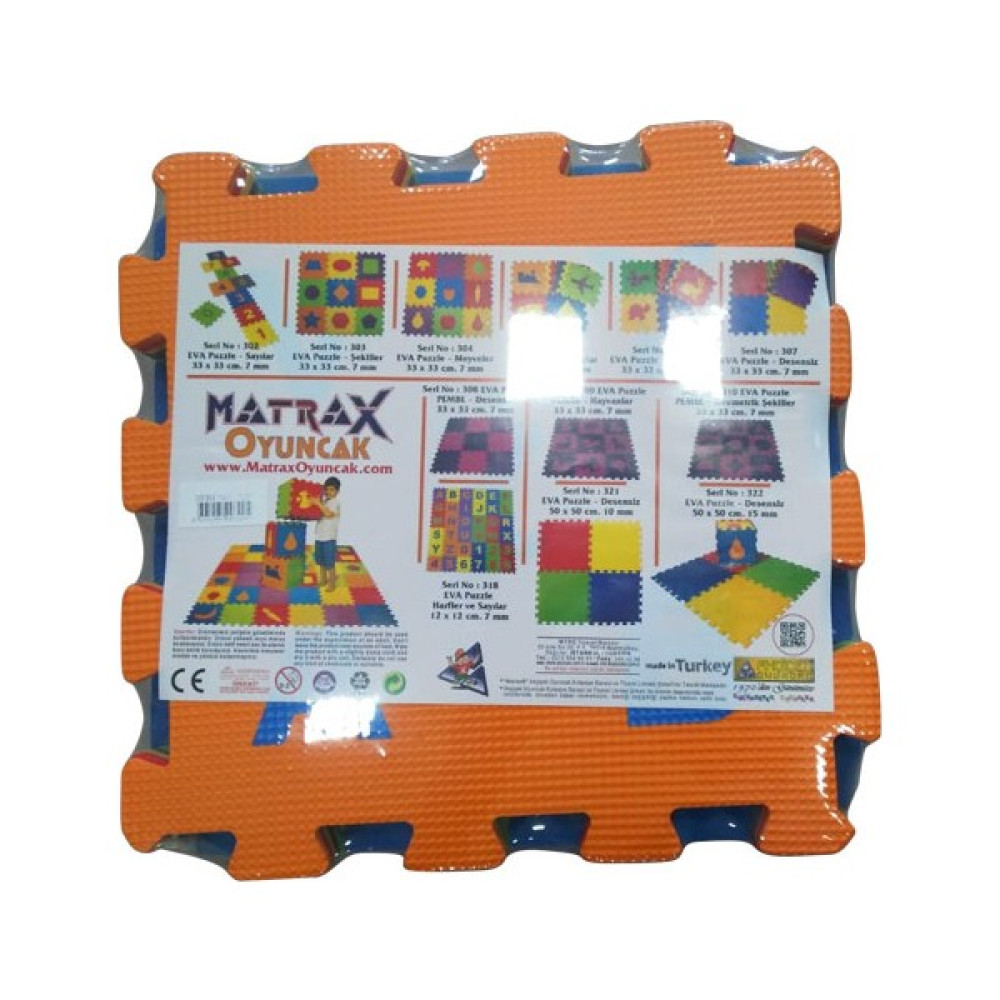 Matrax Oyuncak Eva Puzzle 33 x 33 cm x 7 mm Harf Seti Oyuncak Fiyatı