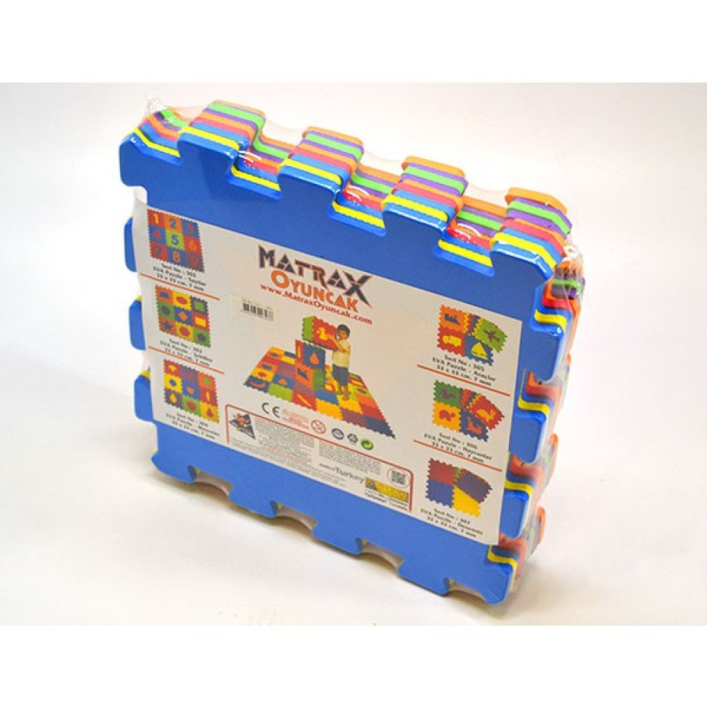 Matrax Oyuncak EVA PUZZLE|33x33cm.x 7 mm.| GEOMETRİK ŞEKİLLER Oyuncak Fiyatı