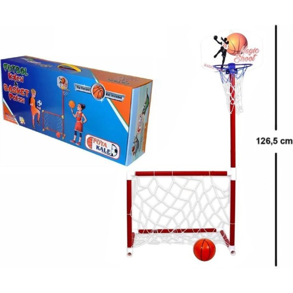 Matrax Oyuncak Portatif Kale ve Basket Potası (2 Si 1 Arada) - Kırmızı Açık Hava, Deniz ve Spor Oyuncakları Fiyatı