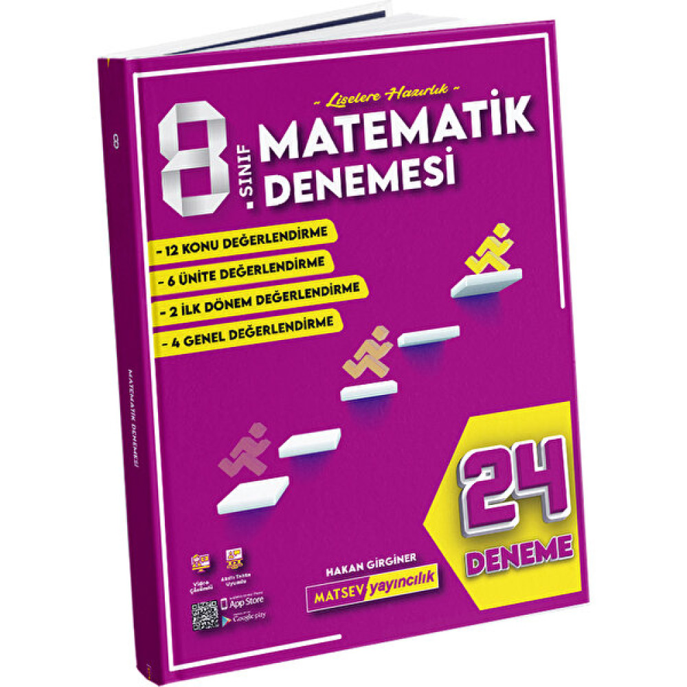 Matsev Yayıncılık 8. Sınıf Matematik Denemesi 2023-2024 - 24 Deneme Matematik Fiyatı