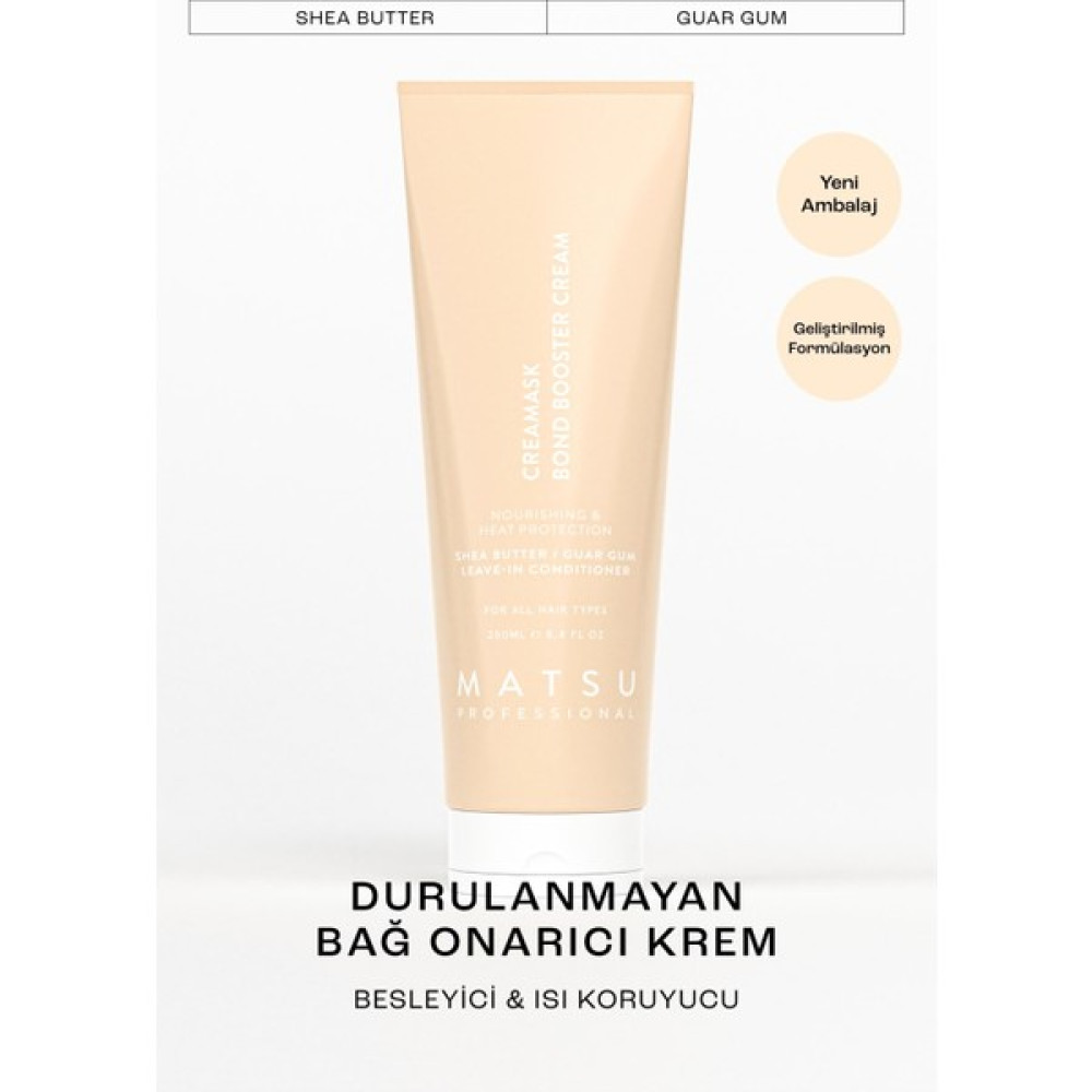 Matsu Creamask Durulanmayan Bağ Onarıcı Bakım Krem 250 Ml - "Shea Yağı Ceviz Yağı Ayçiçeği Yağı " Saç Bakım Maskeleri & Serumlar & Spreyler Fiyatı