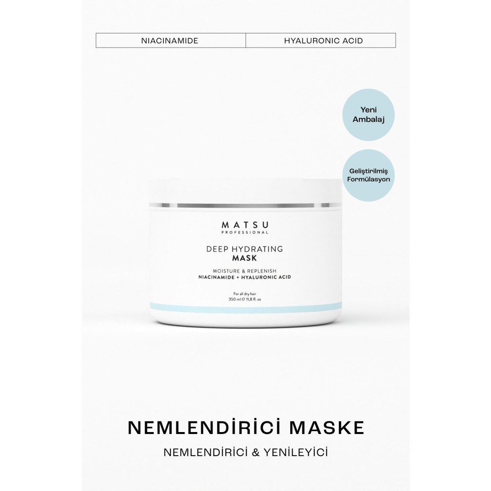 MATSU Deep Hydrating Kuru Saçlar Için Yoğun Nem Maskesi 350 Ml Saç Bakım Maskeleri & Serumlar & Spreyler Fiyatı