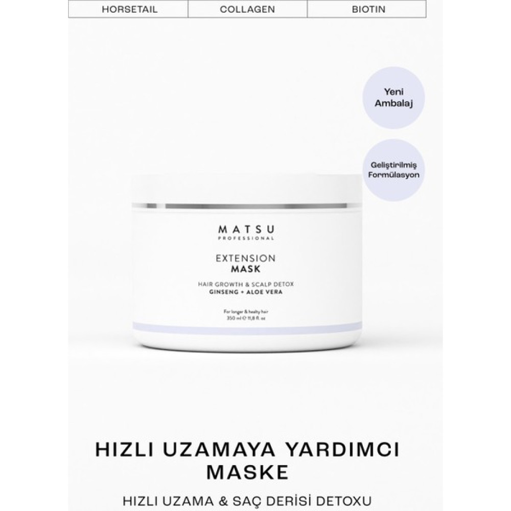 Matsu Extension Hızlı Saç Uzatmaya Yardımcı Saç Derisi Bakım Maskesi 350 Ml Saç Bakım Maskeleri & Serumlar & Spreyler Fiyatı
