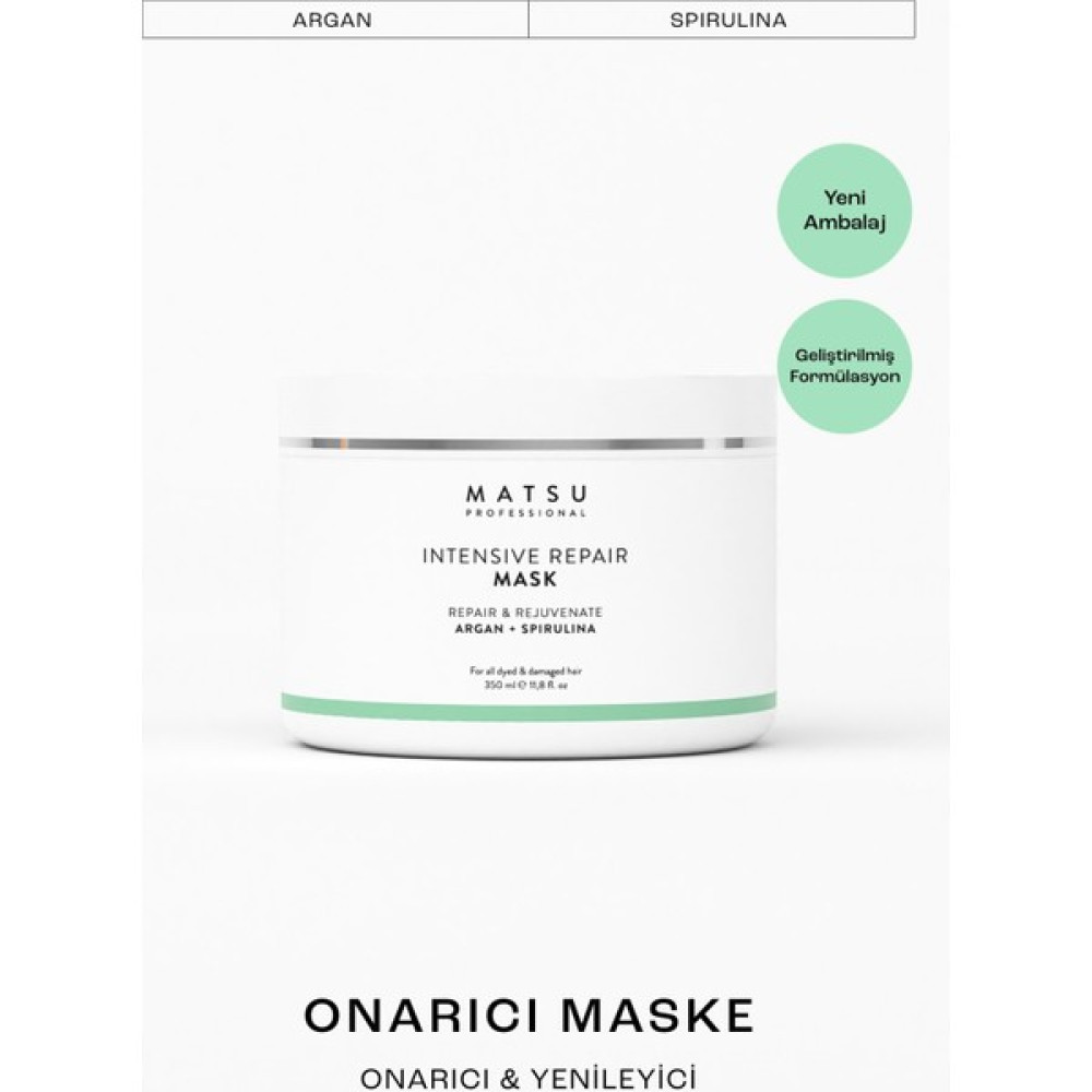 Matsu Intensive Repair Yıpranmış Saçlar Için Yoğun Bakım Maskesi 350 Ml Saç Bakım Maskeleri & Serumlar & Spreyler Fiyatı