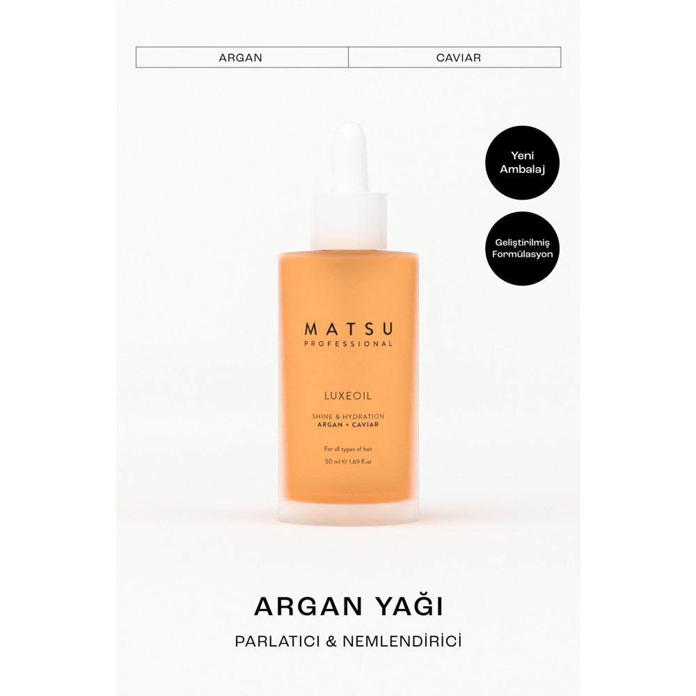 MATSU Luxeoil Argan Saç Bakım Yağı 50 ml Saç Bakım Maskeleri & Serumlar & Spreyler Fiyatı