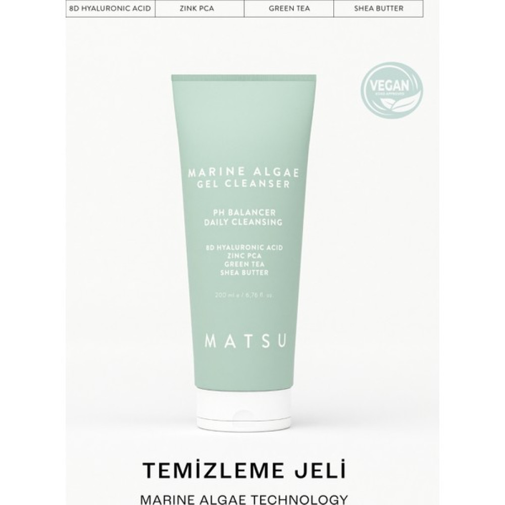 Matsu Marine Algae Sebum Ph Dengeleyici Günlük Temizleme Jeli 200 ml Cilt Temizleme ve Peeling Fiyatı