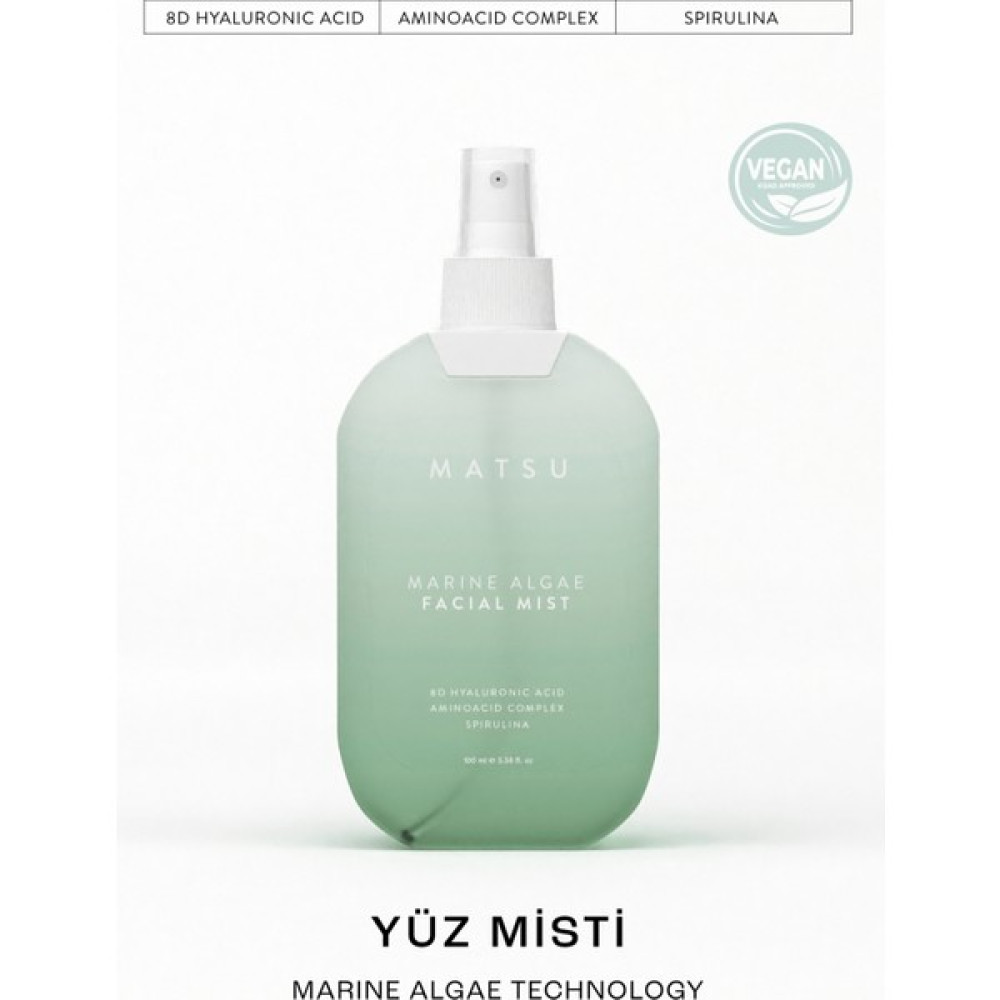 Matsu Marine Algae Yenileyici Gözenek Karşıtı Cilt Bakım Spreyi Spirulina Mist 100 ML Cilt Temizleme ve Peeling Fiyatı