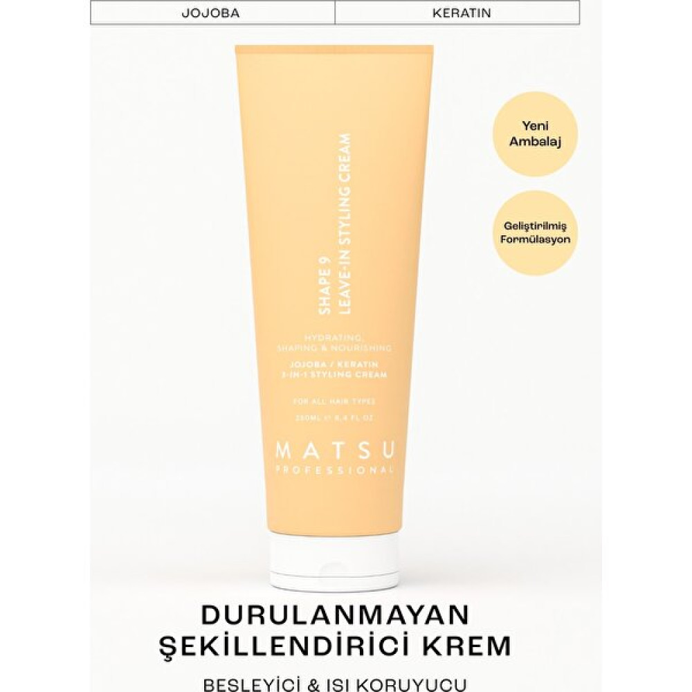 Matsu Shape 9 Durulanmayan Şekillendirici Saç Bakım Kremi 250 Ml Saç Bakım Maskeleri & Serumlar & Spreyler Fiyatı