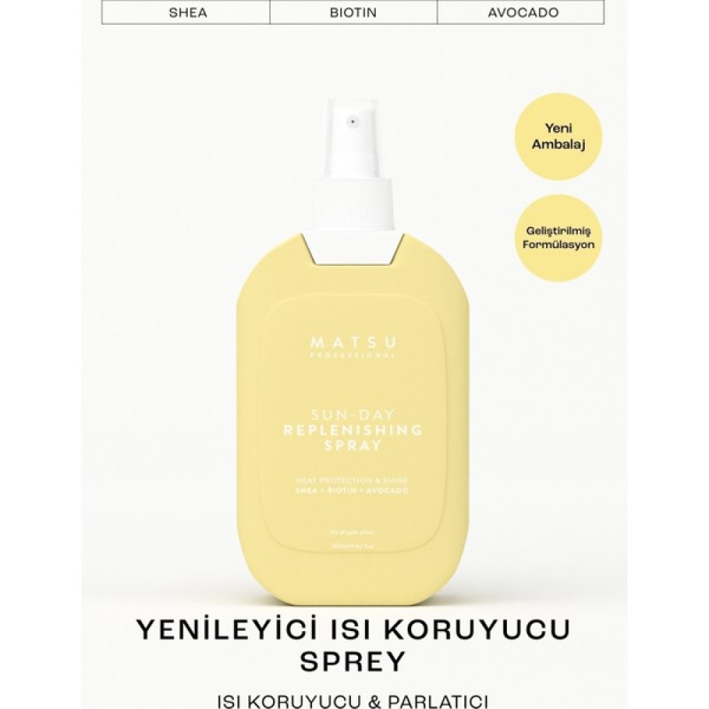 Matsu Sun Day Isıya Karşı Koruyucu Replenishing Saç Bakım Spreyi - 1 Siyah Saç Şekillendirici Sprey Fiyatı
