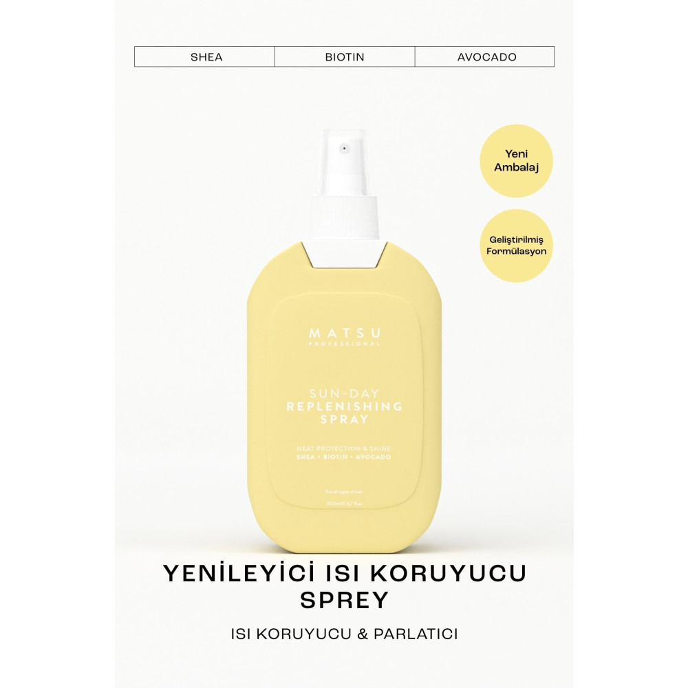 MATSU Sun Day Isıya Karşı Koruyucu Replenishing Saç Bakım Spreyi Saç Şekillendirici Sprey Fiyatı