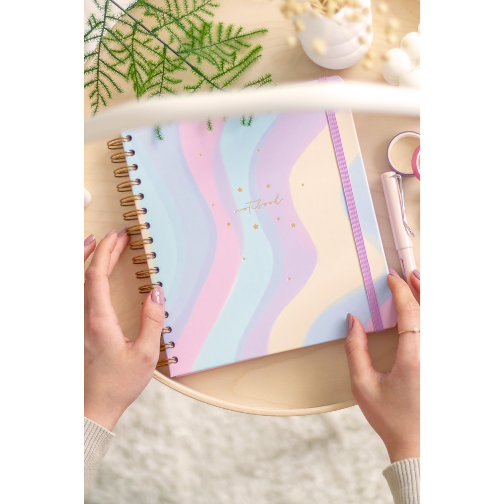 Matt Notebook 19x21 Cm Kare Lastikli Spiralli Sert Kapak Not Defteri Kareli Defter Fiyatı