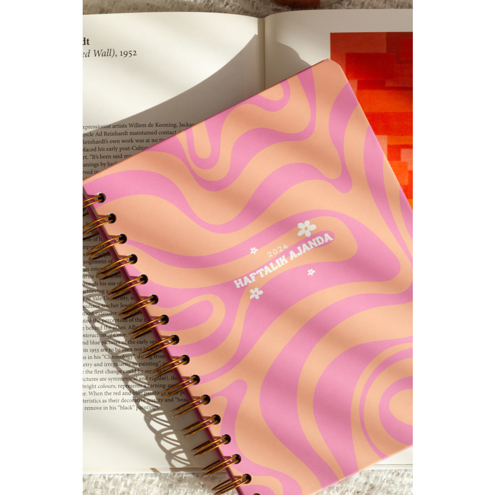 Matt Notebook A5 2024 Yılı Haftalık Ajanda 12 Aylık Motivasyon Sayfalı Ajanda Fiyatı