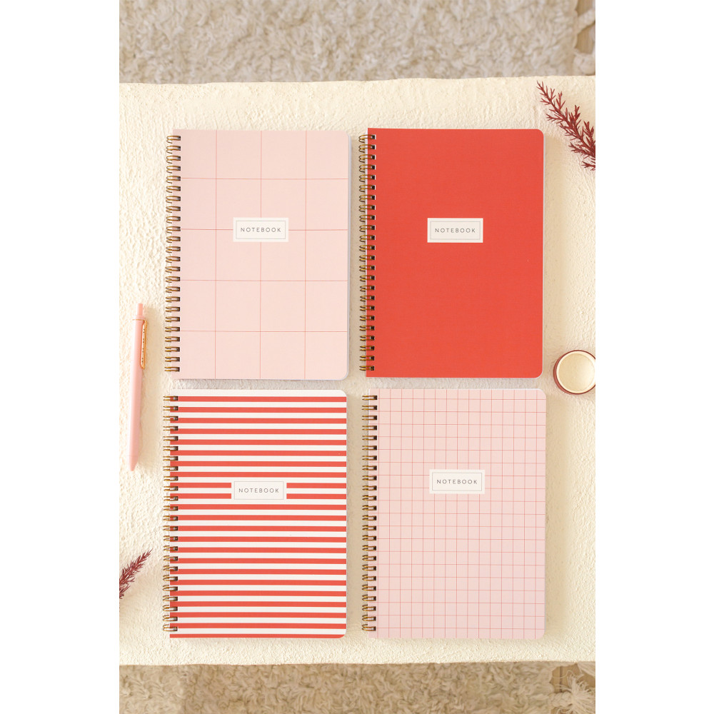 Matt Notebook A5 Spiralli Okul Defteri 80 yaprak 4lü Set - Kareli Defter Fiyatı
