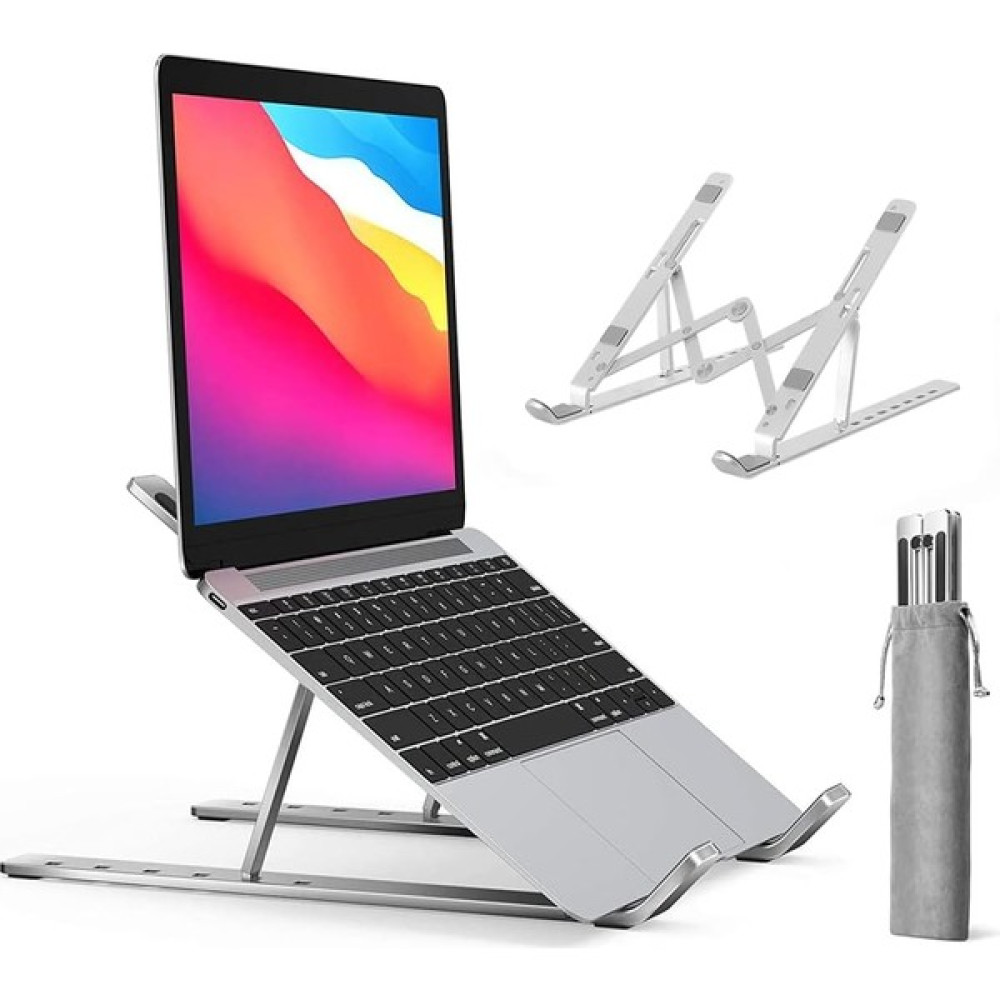 Matte Black Alüminyum Laptop Standı - Gri Dizüstü Bilgisayar Aksesuarları Fiyatı