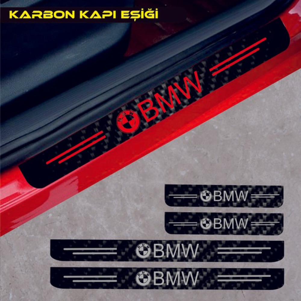 Matte Black Bmw X1 Karbon Kapı Eşiği Sticker - Standart Oto Boyaları Fiyatı