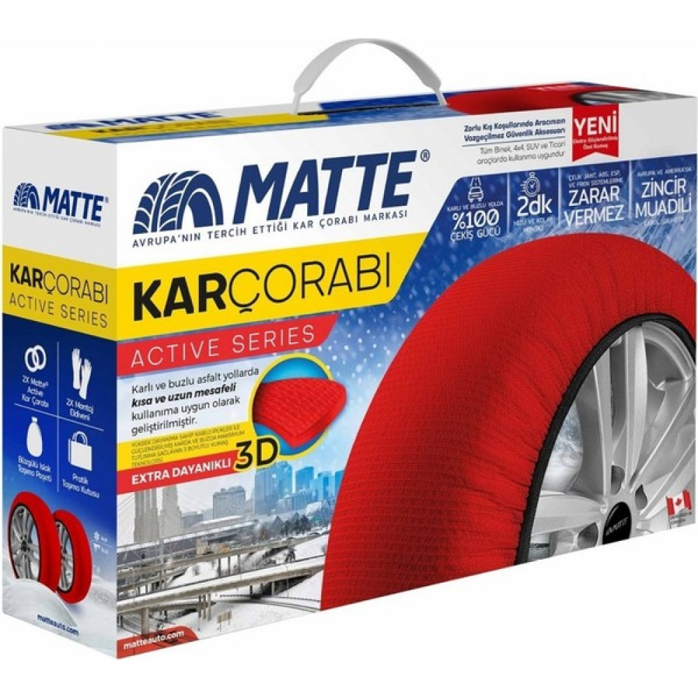 Matte Kar Çorabı Active Series Kırmızı Xx-Large - 1 Adet Oto Boyaları Fiyatı