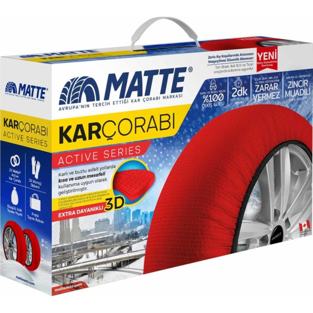 Matte Kar Çorabı - Active Series - SMALL Lastik Tamir & Bakım Fiyatı