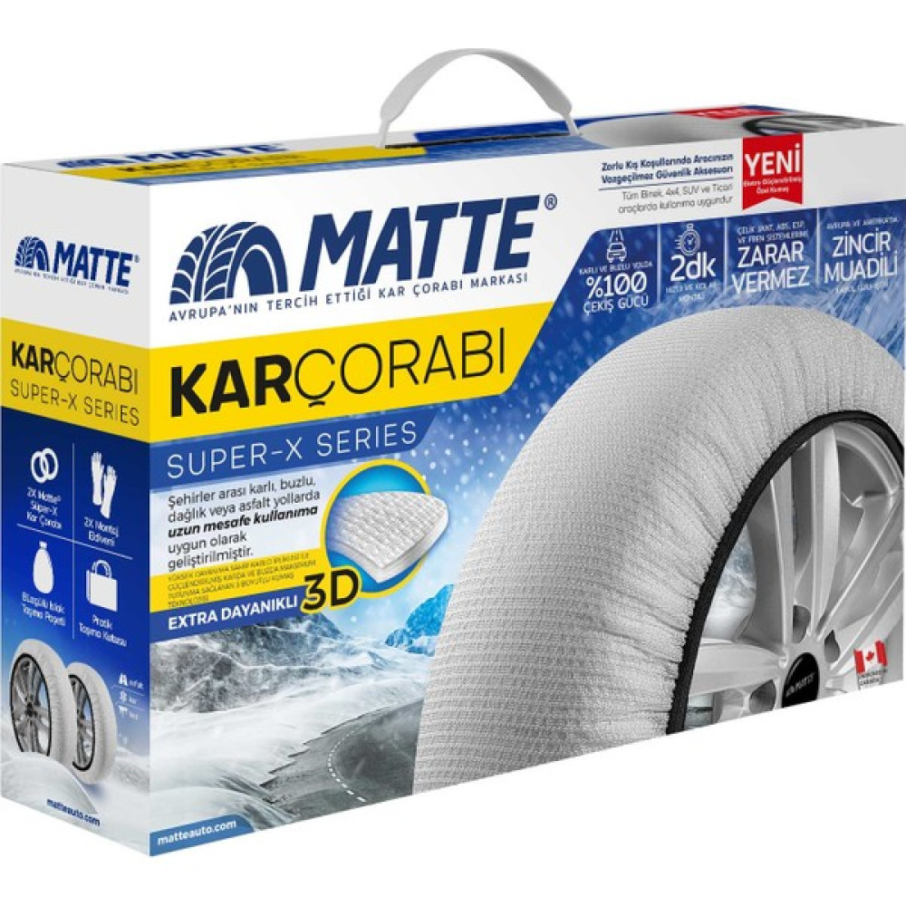 Matte Kar Çorabı - Superx Series - XX-LARGE Lastik Tamir & Bakım Fiyatı