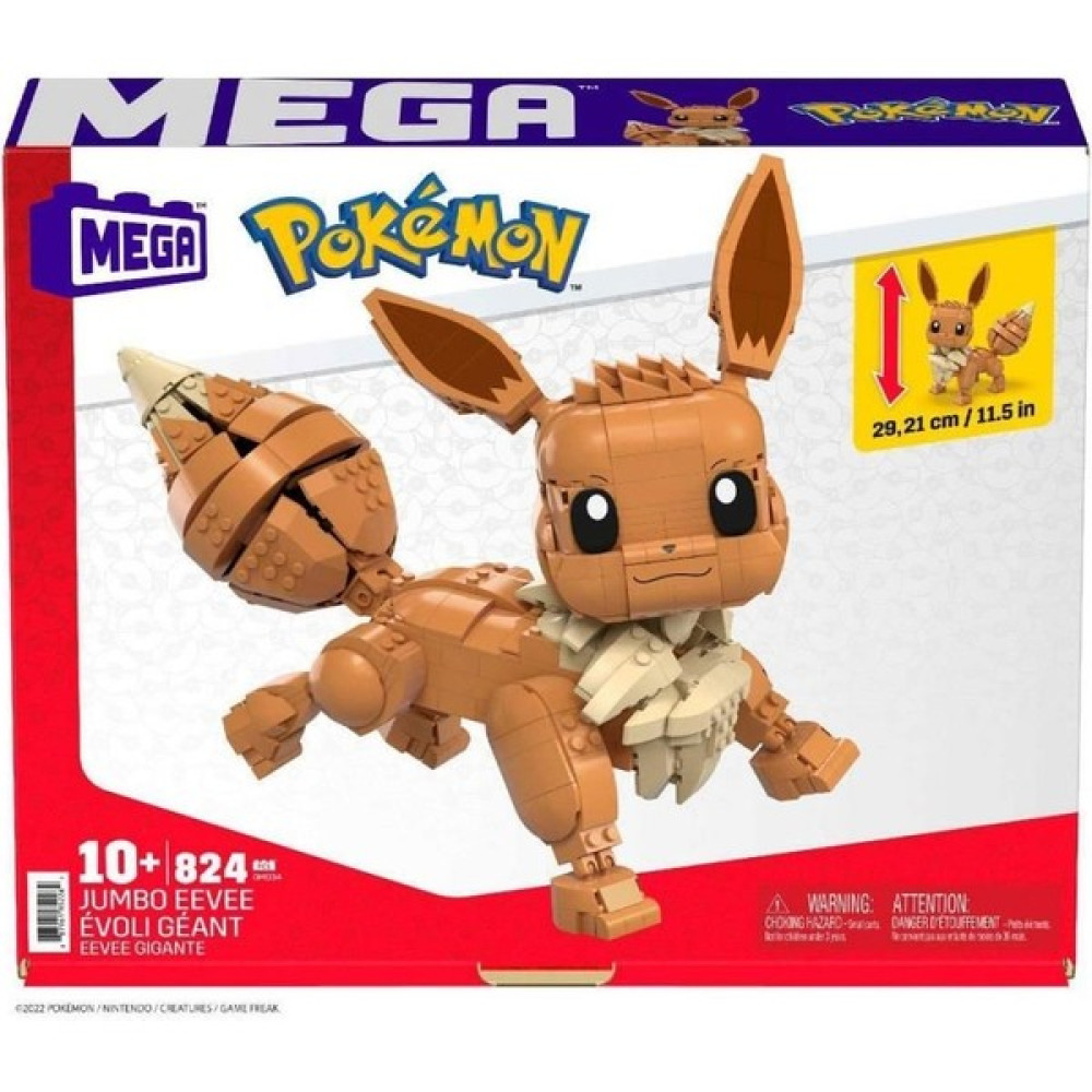 Mattel GMD34 Mega™ Pokémon™ Jumbo Eevee 824 Parça +10 Yaş Legolar ( Yapım Oyuncakları ) Fiyatı