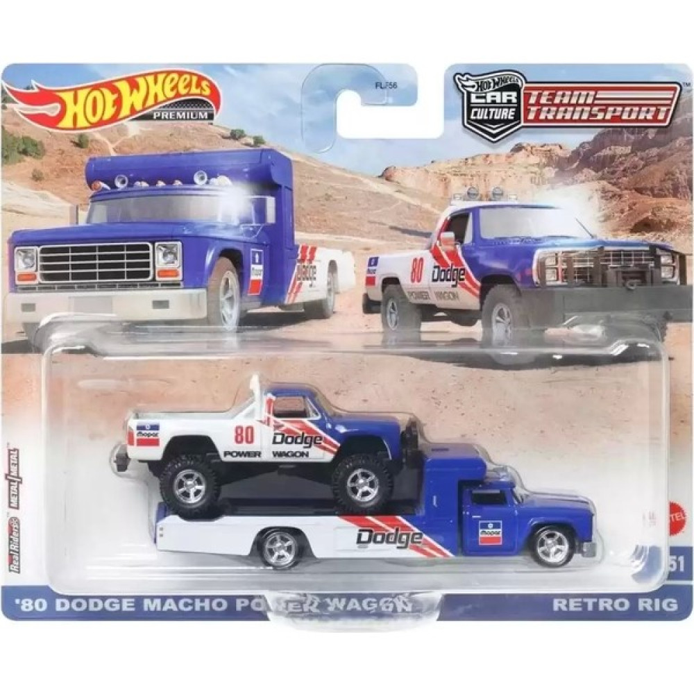Mattel Hot Wheels Premium 80 Dodge Macho Power Wagon Retro Rig FLF56-HKF38 Oyuncak Araç Fiyatı