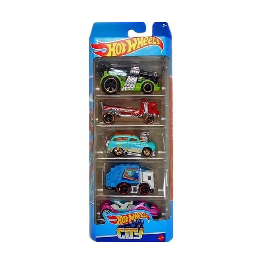 Mattel Hw City - Hot Wheels 5’li Araba Seti - HFV89 - Renkli Oyuncak Araç Fiyatı