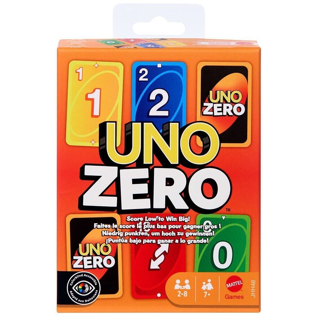 Mattel JHH48 Uno Zero Kutu Oyunu 2-8 Yaş Aralığı İçin Eğlenceli Aile Temalı Strateji Oyunu Diğer Fiyatı