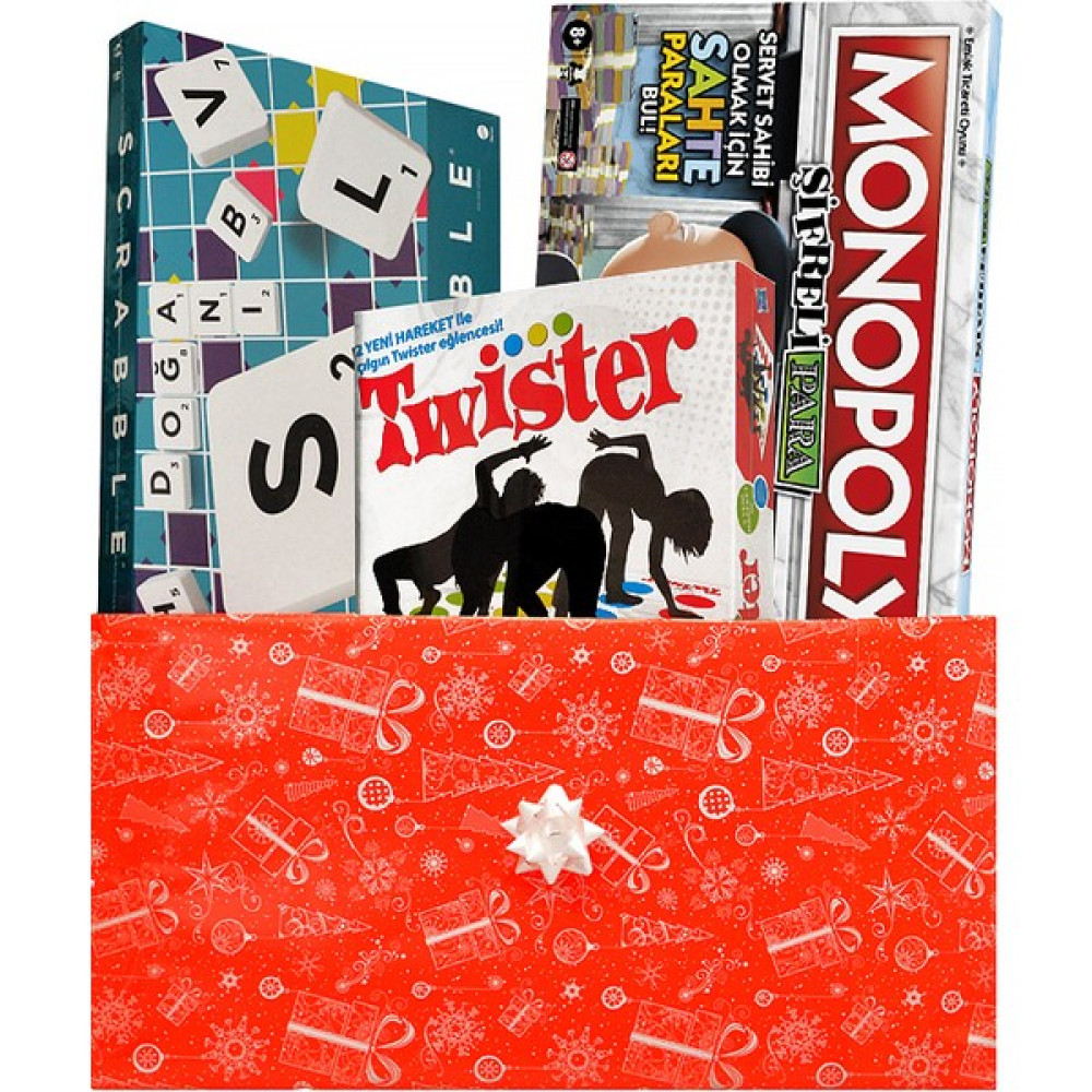 Mattel Scrabble Monopoly Şifreli Para ve Twister Kutu Oyunu Oyun Takımları Fiyatı