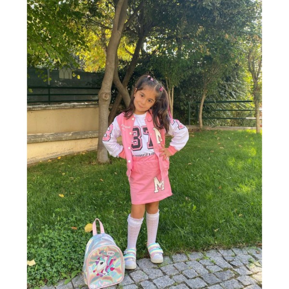 Matu Official Kız Çocuk Harf Desen Kolej Ceketli 3lü Etek Bluz Takım Kız Çocuk Giyim Takımı Fiyatı
