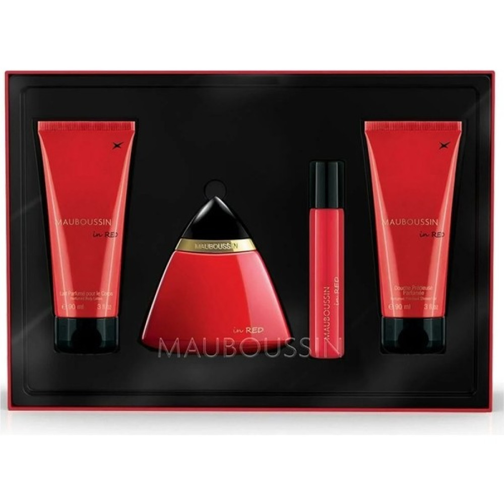 Mauboussin In Red Edp 100 Ml + Duş Jeli 90 Ml + Vücut Losyonu 90 Ml + Edp 20 Ml Erkek Parfümleri Fiyatı