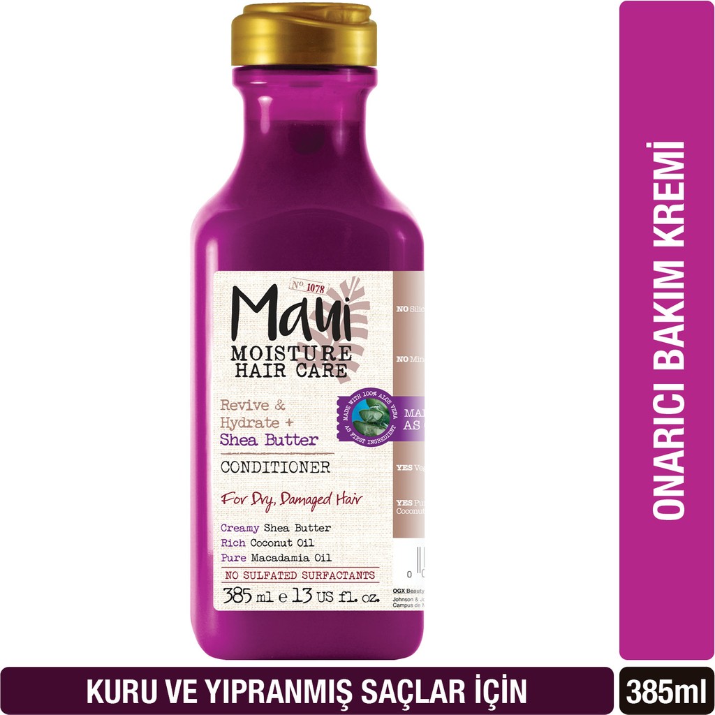 Maui Shea Butter Onarıcı Bakım Saç Kremi 385 Ml Kuru ve Yıpranmış Saçlar İçin Özel Formül Diğer Fiyatı