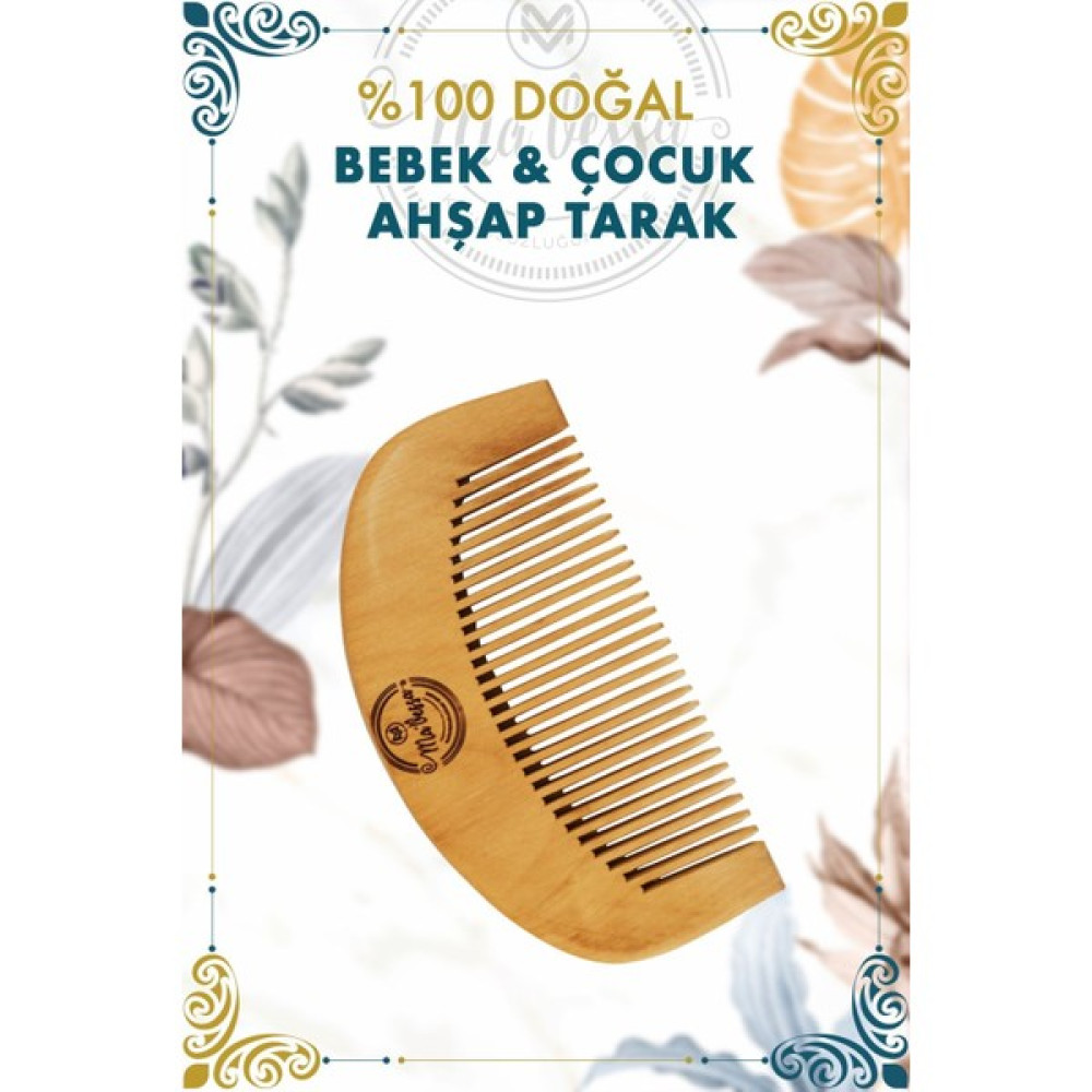 Mavessa % 100 Doğal Bebek & Çocuklar Için Ahşap Saç Tarağı - Makrome Tarak Bebek Saç Fırça-Tarak Fiyatı