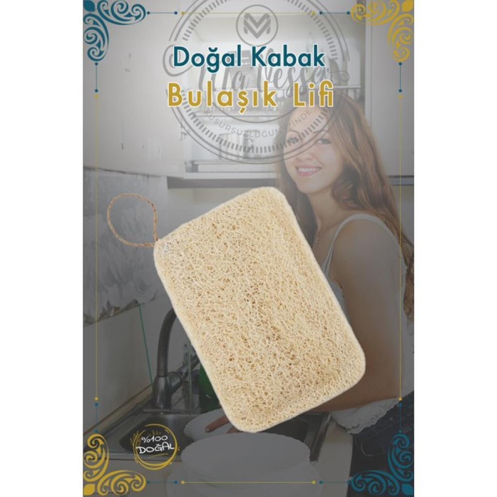 Mavessa Çift Taraflı Organik % 100 Doğal Kabak Bulaşık Lifi Vücut Bakım Setleri Fiyatı
