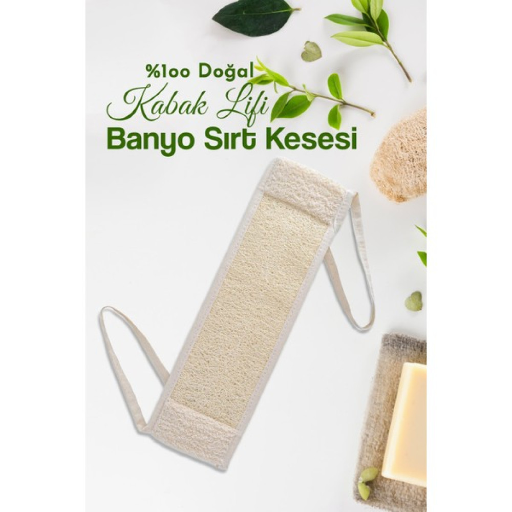 Mavessa Doğal Kabak Lifli Banyo Sırt Kesesi, Antebakteriyel Çift Yönlü(Havlu Doku-Kabak Lifi) Banyo Lifi Vücut Bakım Setleri Fiyatı