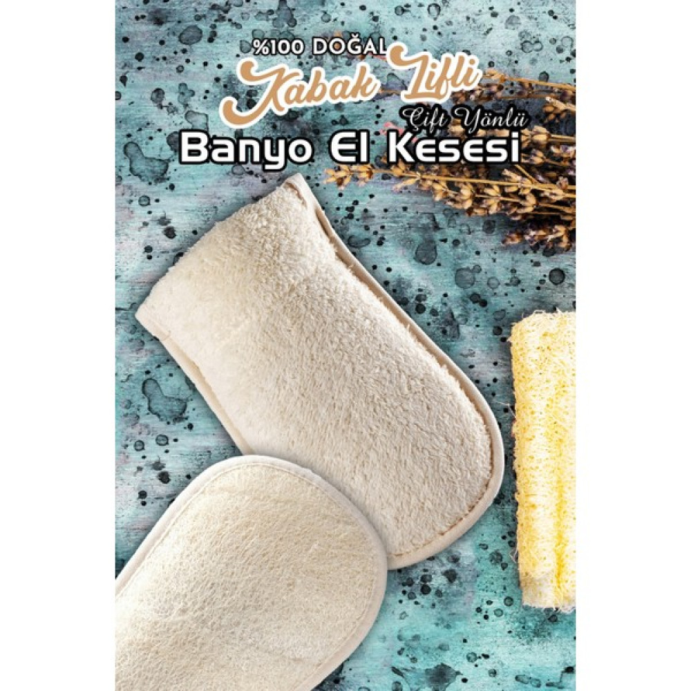 Mavessa Doğal Kabak Lifli Çift Yönlü(Yumuşak Havlu Doku-Kabak Lifi) Unisex Eldiven Banyo Kesesi, Banyo Lifi Vücut Bakım Setleri Fiyatı