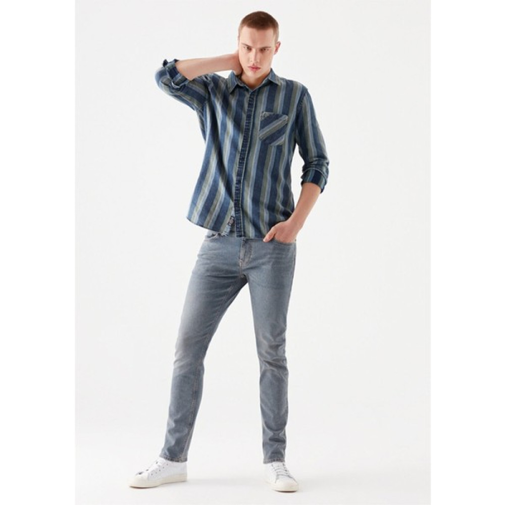 Mavı 0042232565 Jake Dusty Blue Mavı Black Erkek Jeans / Kot Pantolon Fiyatı