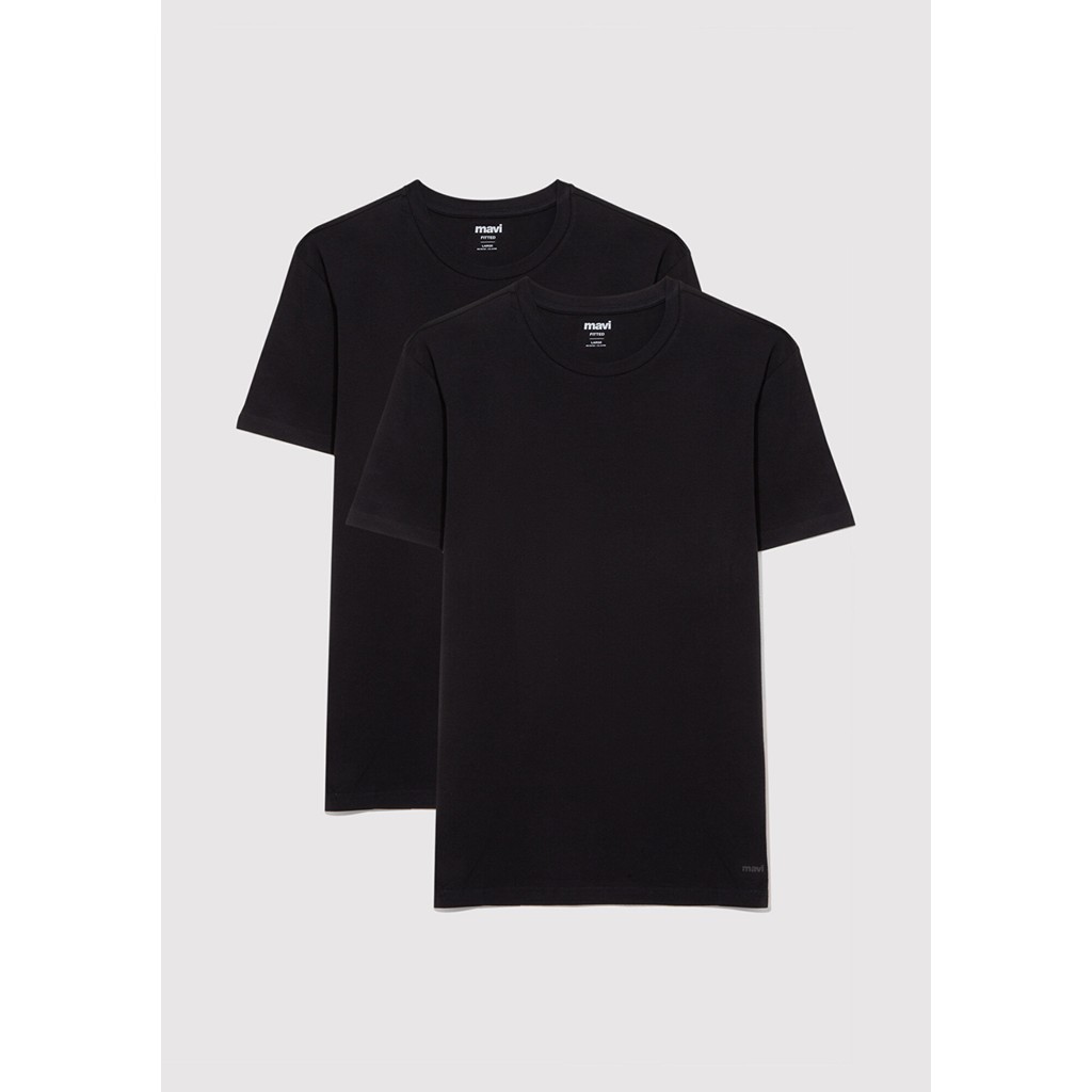 Mavi 2li Bisiklet Yaka Erkek Basic Tişört 0611283-900 Erkek T-shirt Fiyatı