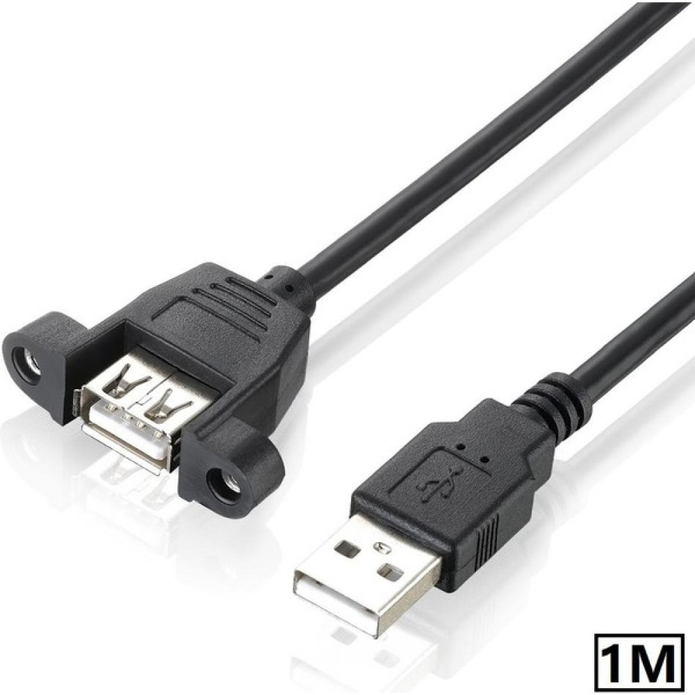 Mavi Ay Bilişim 1 Metre USB 2.0 Dişi Erkek Panel Montaj Uzatma Kablosu USB Panel Tipi Kablo Seri & Paralel Kablo Fiyatı