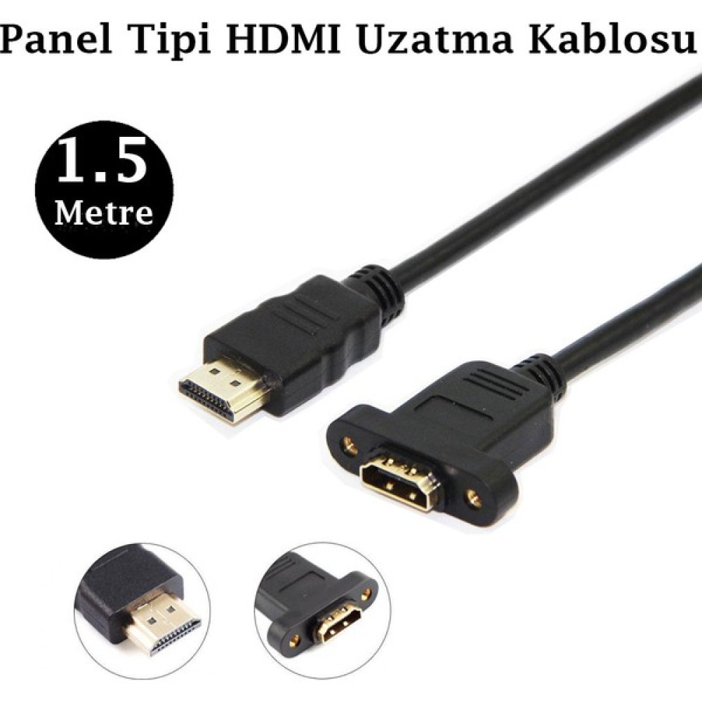 Mavi Ay Bilişim HDMI Kablo - Panel Montaj Uzatma Kablosu - 1.5 Metre Seri & Paralel Kablo Fiyatı
