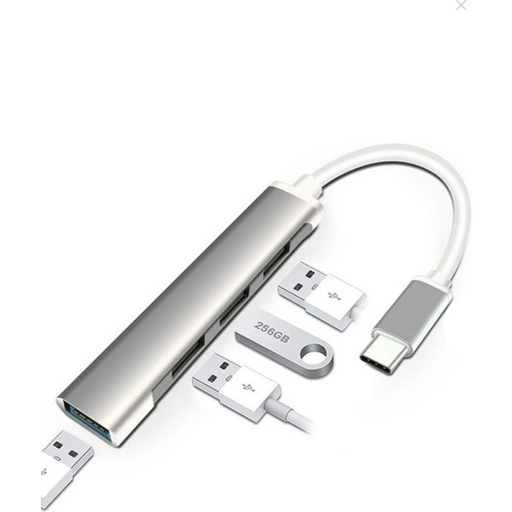Mavi Ay Bilişim Type - C 4 Girişli USB Çoğaltıcı Type-C To USB Hub 4 Ports Seri & Paralel Kablo Fiyatı