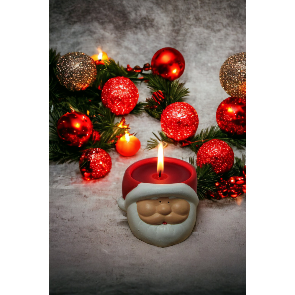 MAVİ AY OBJE ÇARŞISI NOEL BABA MUMLUK - YILBAŞI Obje Fiyatı