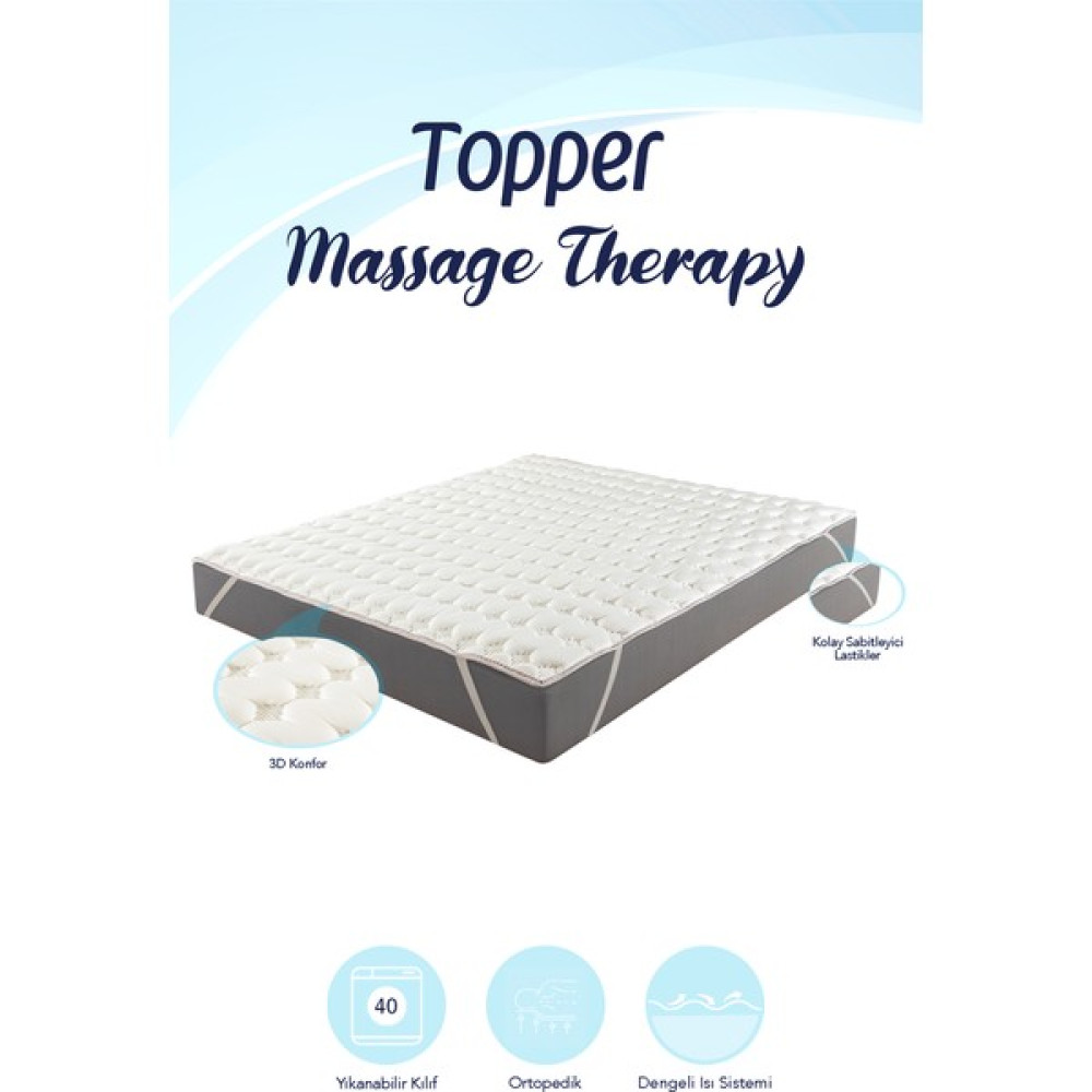 Mavi Ay Yatak - Topper 0.9 - Massage Therapy - 3D Soft Yatak Pedi - Yatak Koruyucu Uyku Pedi - 3 cm - 90 x 190 cm Yatak Odası Tekstili Fiyatı