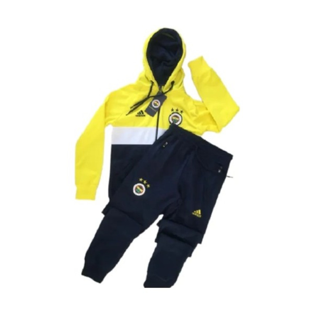Mavi Boncuk Kids Fenerbahçe Sarı Fermuarlı Erkek Çocuk Alt Üst Sweat Takım Erkek Çocuk Giyim Takımı Fiyatı